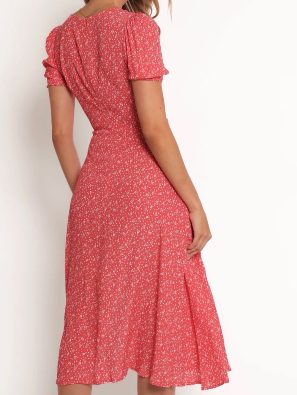 Petal & Pup Floral Puff-Sleeve Midi Dress - Picture 4 of 9
